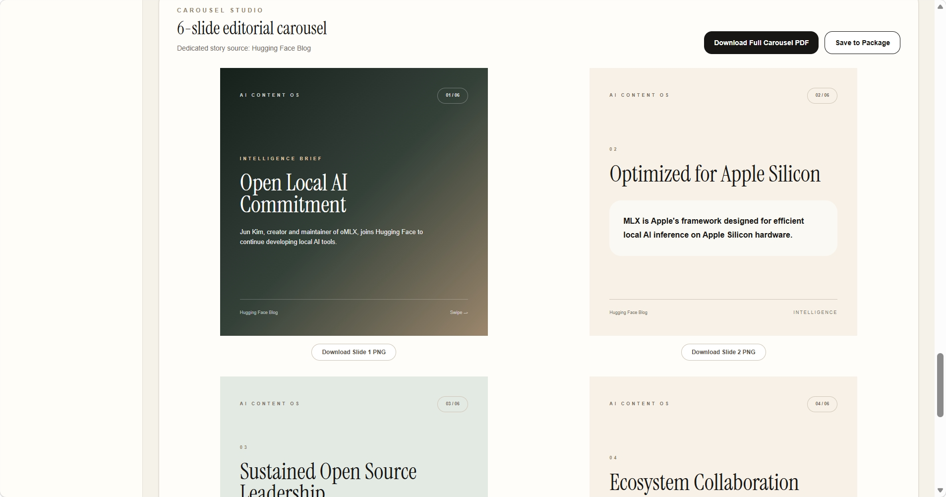 AI Content OS generated carousel